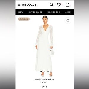 Alexis Ace Dress in White XS NWOT